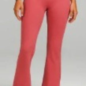 Pink lululemon flare leggings